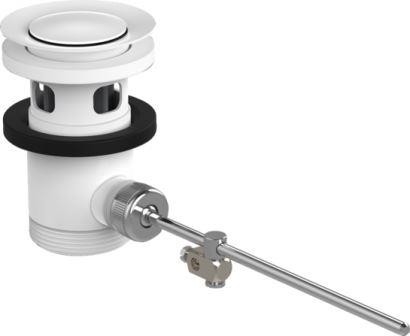 クロムブラック廃棄物セット ポップアップ バシンミキサーとビデットミキサー 白