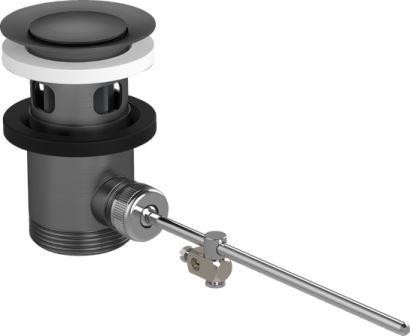 クロムブラック廃棄物セット ポップアップ バシンミキサーとビデットミキサー 白