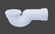 プラスチック 110mm WCパン トイレの水道パイプ接続器 4インチ WC接続器パイプ