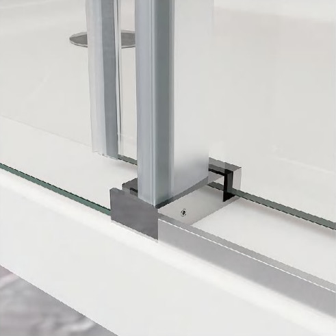 52 X 36 X 79 インチ 10mm カスタムガラスシャワーカバー 900 四角シャワーカバー